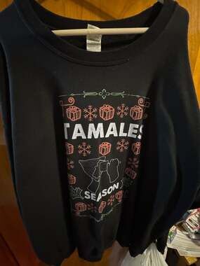 Tamales Season Ugly Christmas Crewneck Sweatshirt